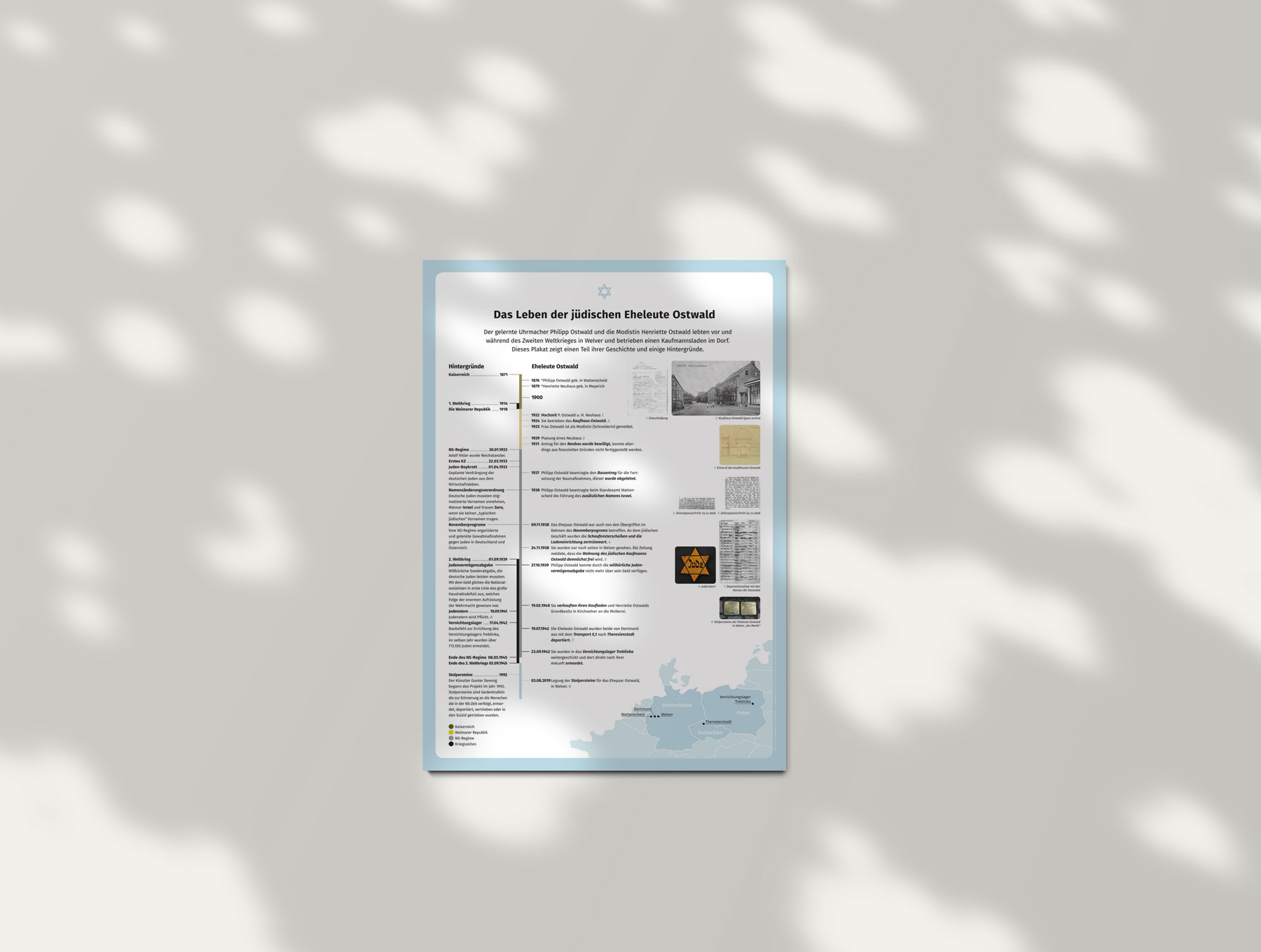 Gemeinde Welver jüdisches Plakat