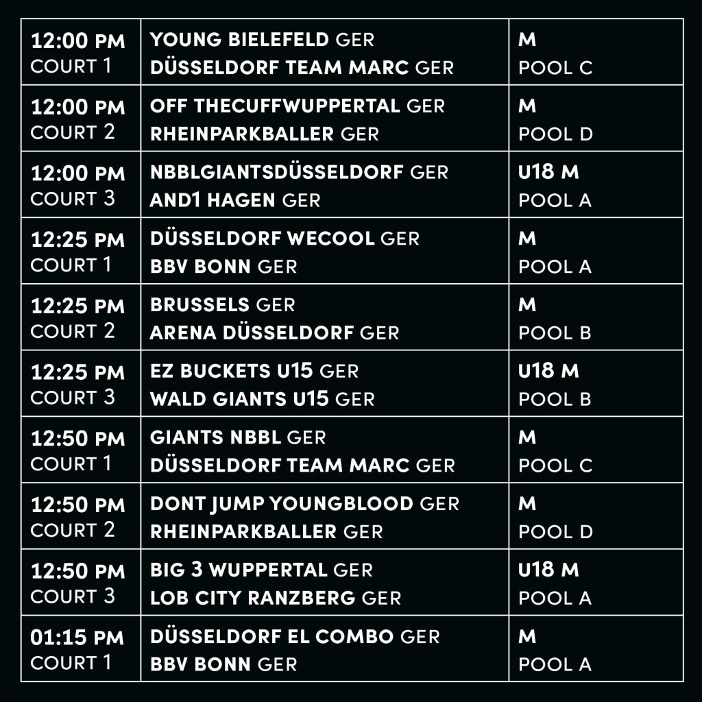 Social Media Post 3x3 duesseldorf league