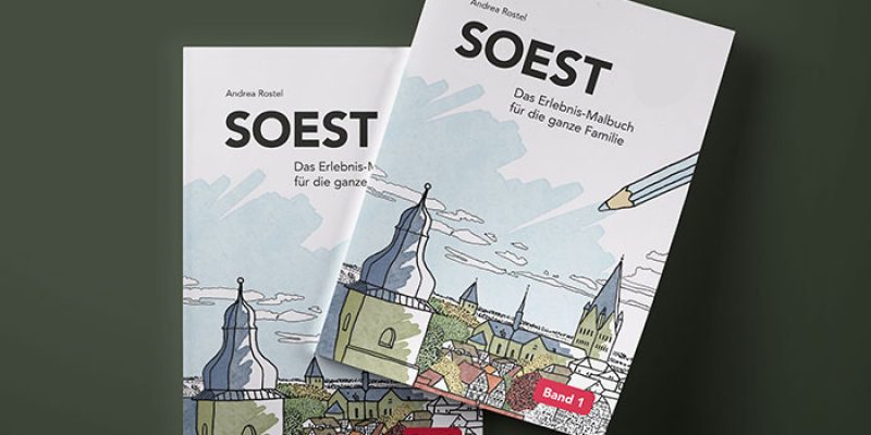 Ein Malbuch für die ganze Familie mit Motiven aus der Stadt Soest.