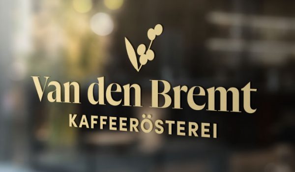 Logo Van den Bremt Schaufensterbeschriftung