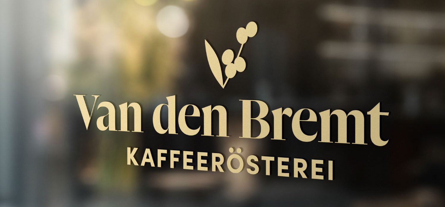 Logo Van den Bremt Schaufensterbeschriftung