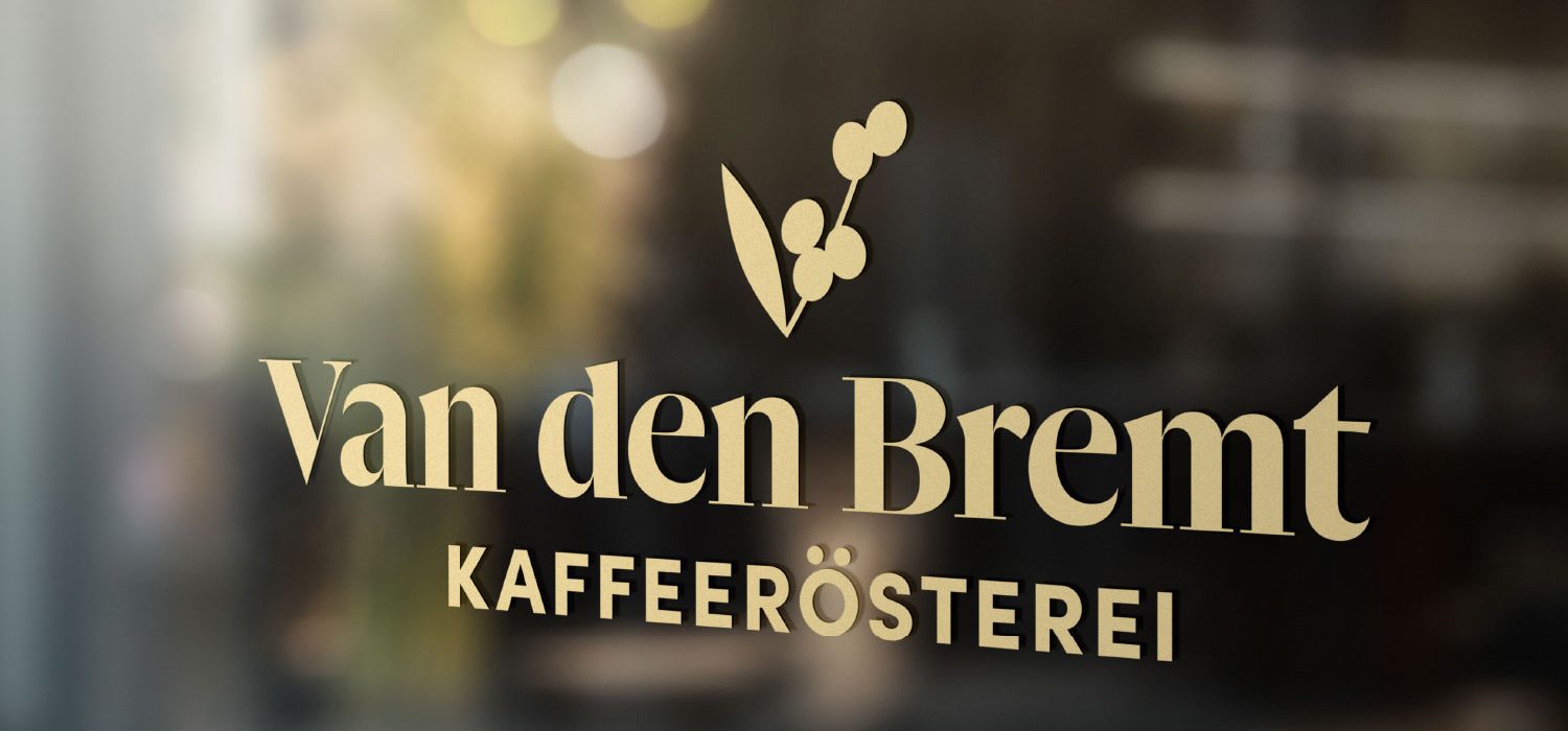 Logo Van den Bremt Schaufensterbeschriftung